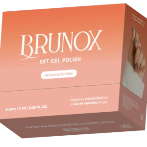 Set de Esmaltes de Uñas Brunox contiene 8 piezas.